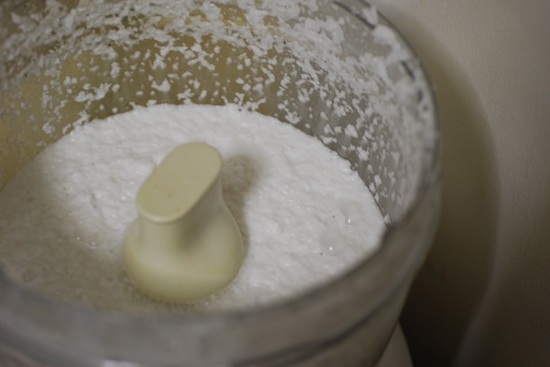 how to make coconut milk in a food processor