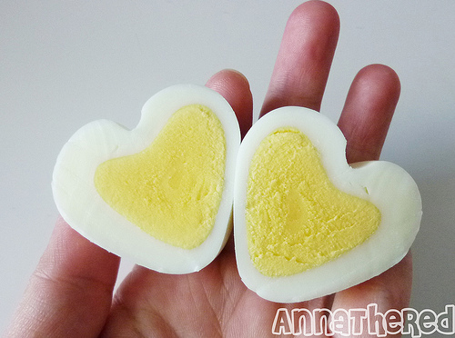 Heart shape egg method 7