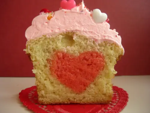 How Make Heart Inside Cupcake