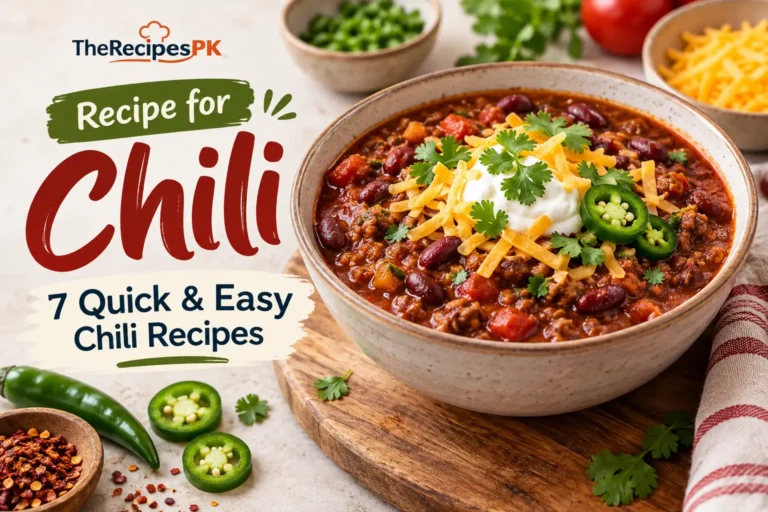 Recipe for Chili - 7 Quick and Easy Chili Recipes